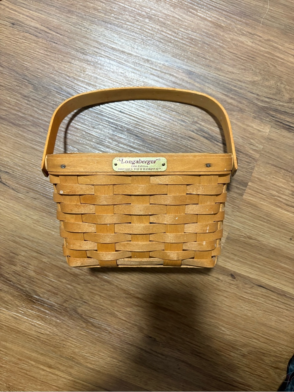 Longaberger 1996 Dresden Tour Basket II Handwoven USA